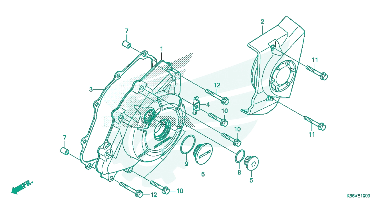 BỘ PHỤ TÙNG E - 10 CATALOGUE LỐC MÁY - BƯỞNG MÁY TRÁI HONDA WINNER 150