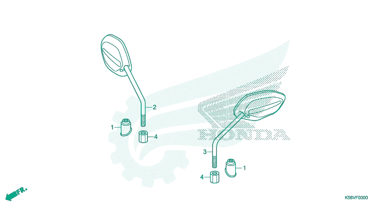 BỘ PHỤ TÙNG F - 3 CATALOGUE GƯƠNG HONDA WINNER 150