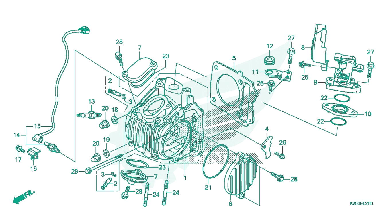 BỘ PHỤ TÙNG E - 2 CATALOGUE ĐẦU QUY LÁT HONDA MSX 125