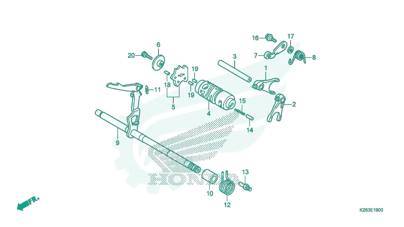 BỘ PHỤ TÙNG E - 19 CATALOGUE HEO SỐ HONDA MSX 125