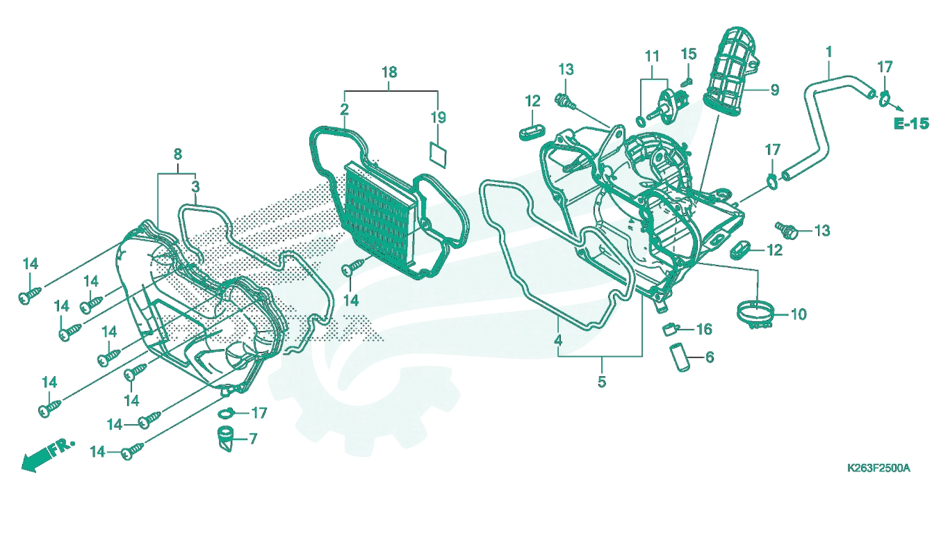 BỘ PHỤ TÙNG F - 25 CATALOGUE LỌC GIÓ HONDA MSX 125