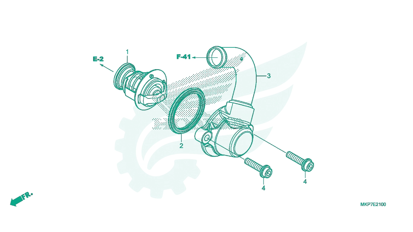 BỘ PHỤ TÙNG E - 21 CATALOGUE VAN NHIỆT (THERMOSTAT) HONDA CB500X