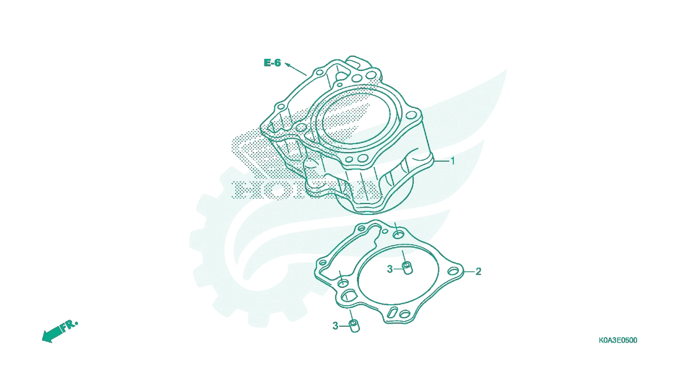 BỘ PHỤ TÙNG E - 5 CATALOGUE LÒNG HƠI - LÒNG XY LANH HONDA CB300R