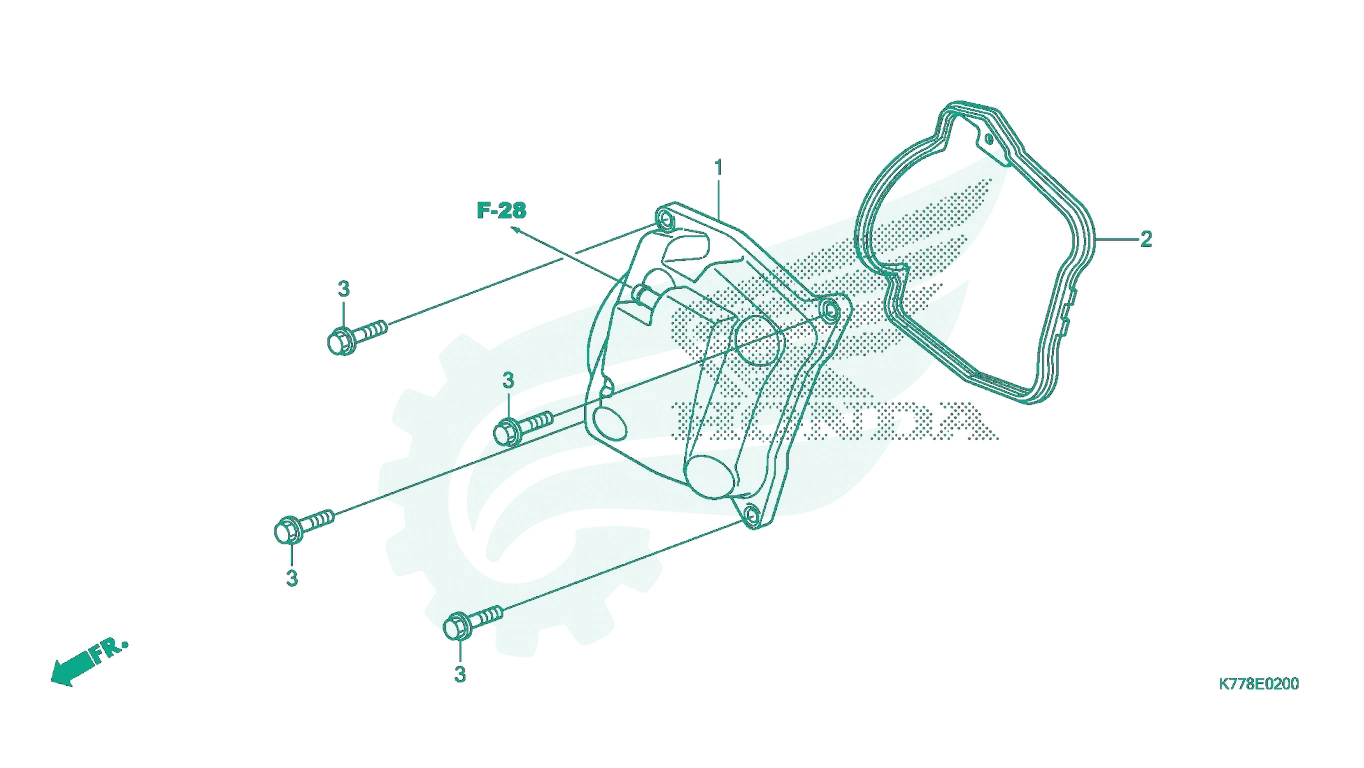 BỘ PHỤ TÙNG E - 2 CATALOGUE ỐP ĐẦU QUY LÁT HONDA SH 125 - SH 150