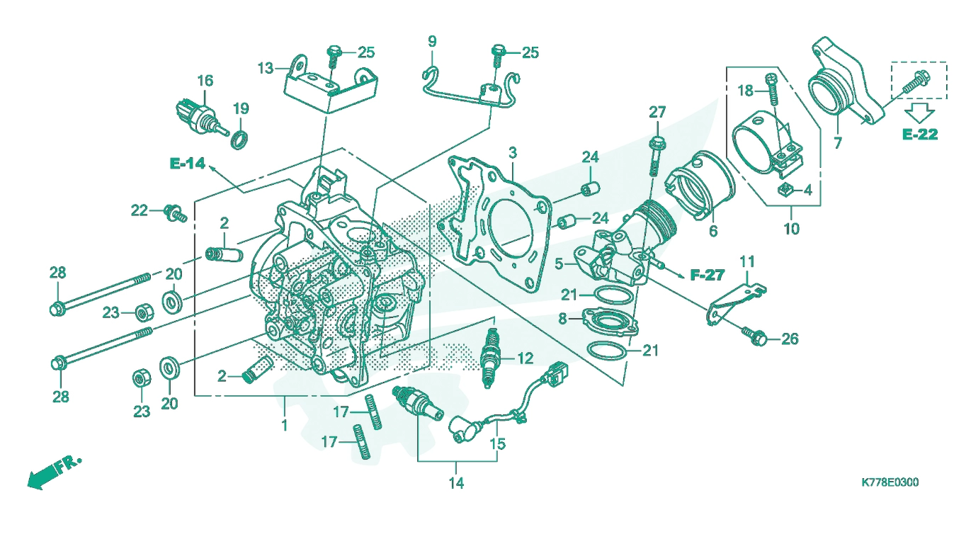 BỘ PHỤ TÙNG E - 3 CATALOGUE ĐẦU QUY LÁT HONDA SH 125 - SH 150