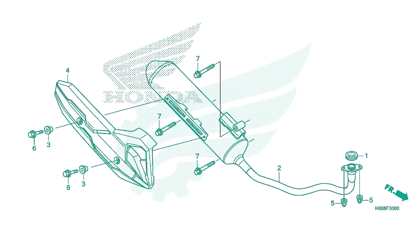 BỘ PHỤ TÙNG F - 30 CATALOGUE ỐNG XẢ HONDA AIR BLADE 125
