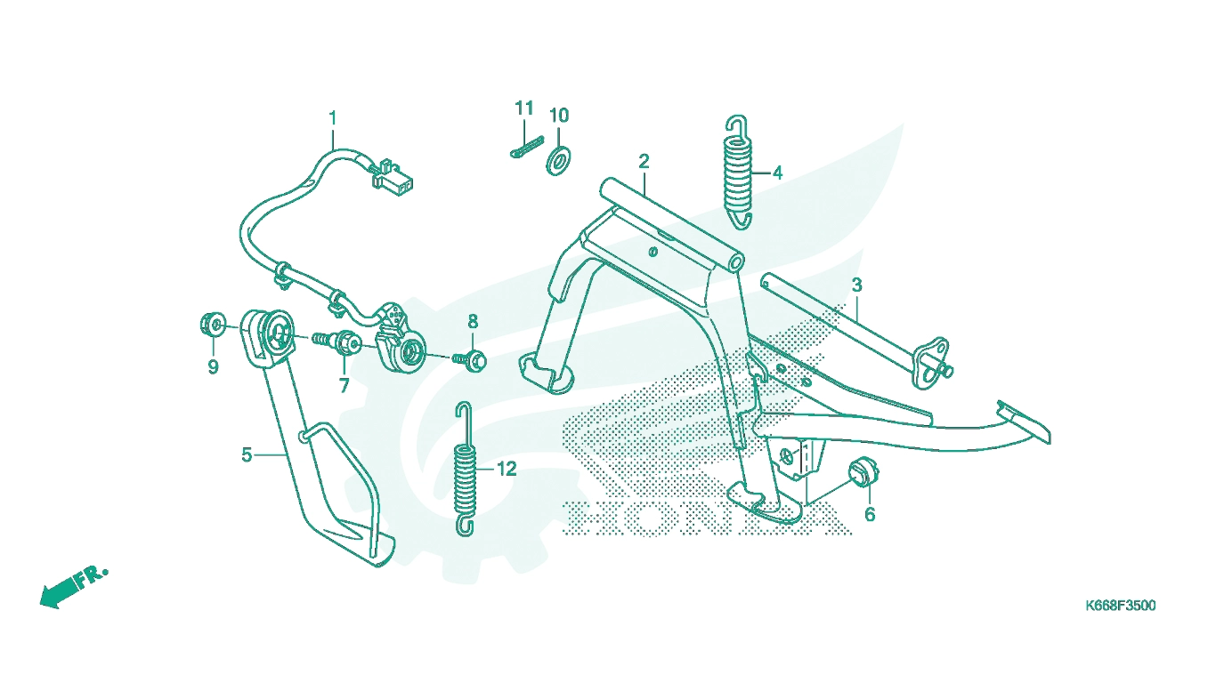 BỘ PHỤ TÙNG F - 35 CATALOGUE CHÂN CHỐNG HONDA AIR BLADE 125