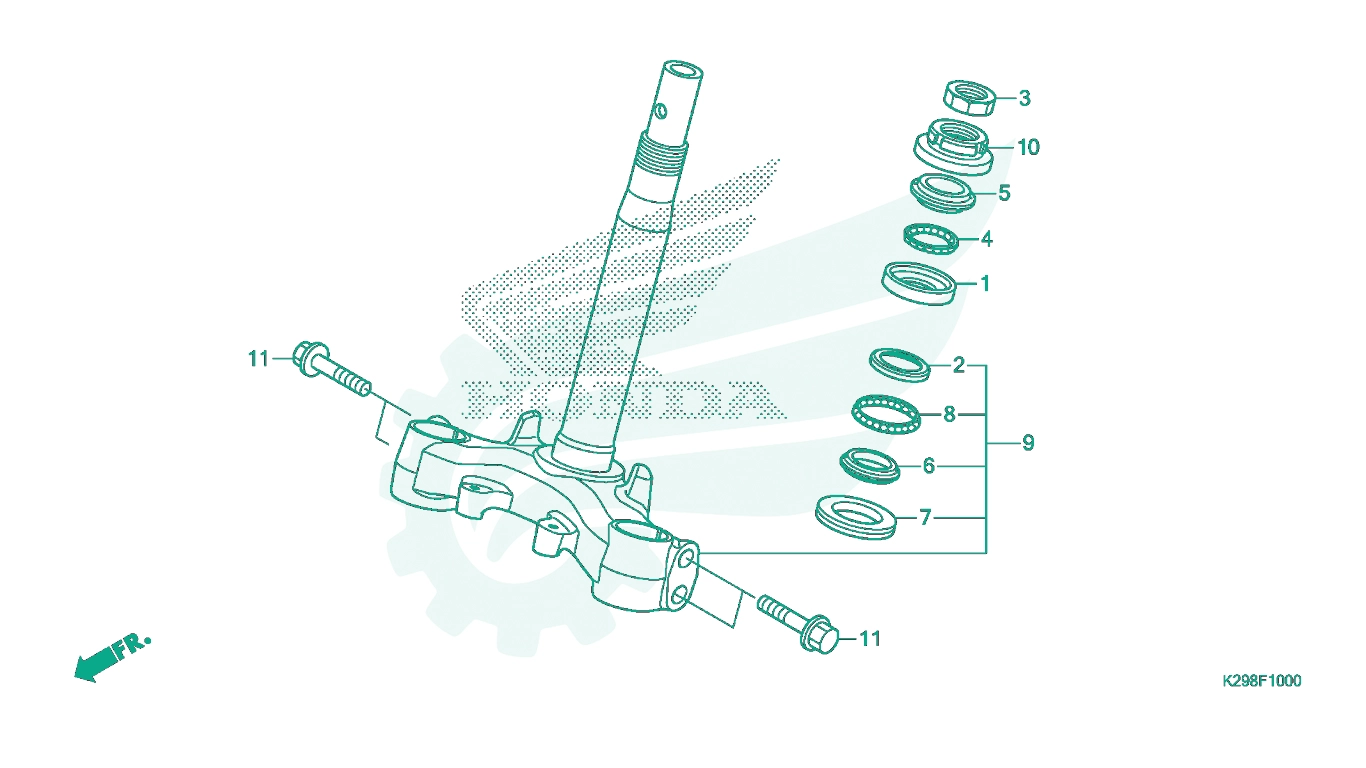 BỘ PHỤ TÙNG F - 10 CATALOGUE CỔ LÁI HONDA SH MODE