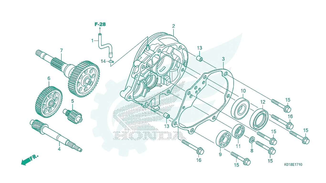 BỘ PHỤ TÙNG E - 17 - 10 CATALOGUE BỘ TRUYỀN ĐỘNG SAU HONDA SH 125 – SH 150