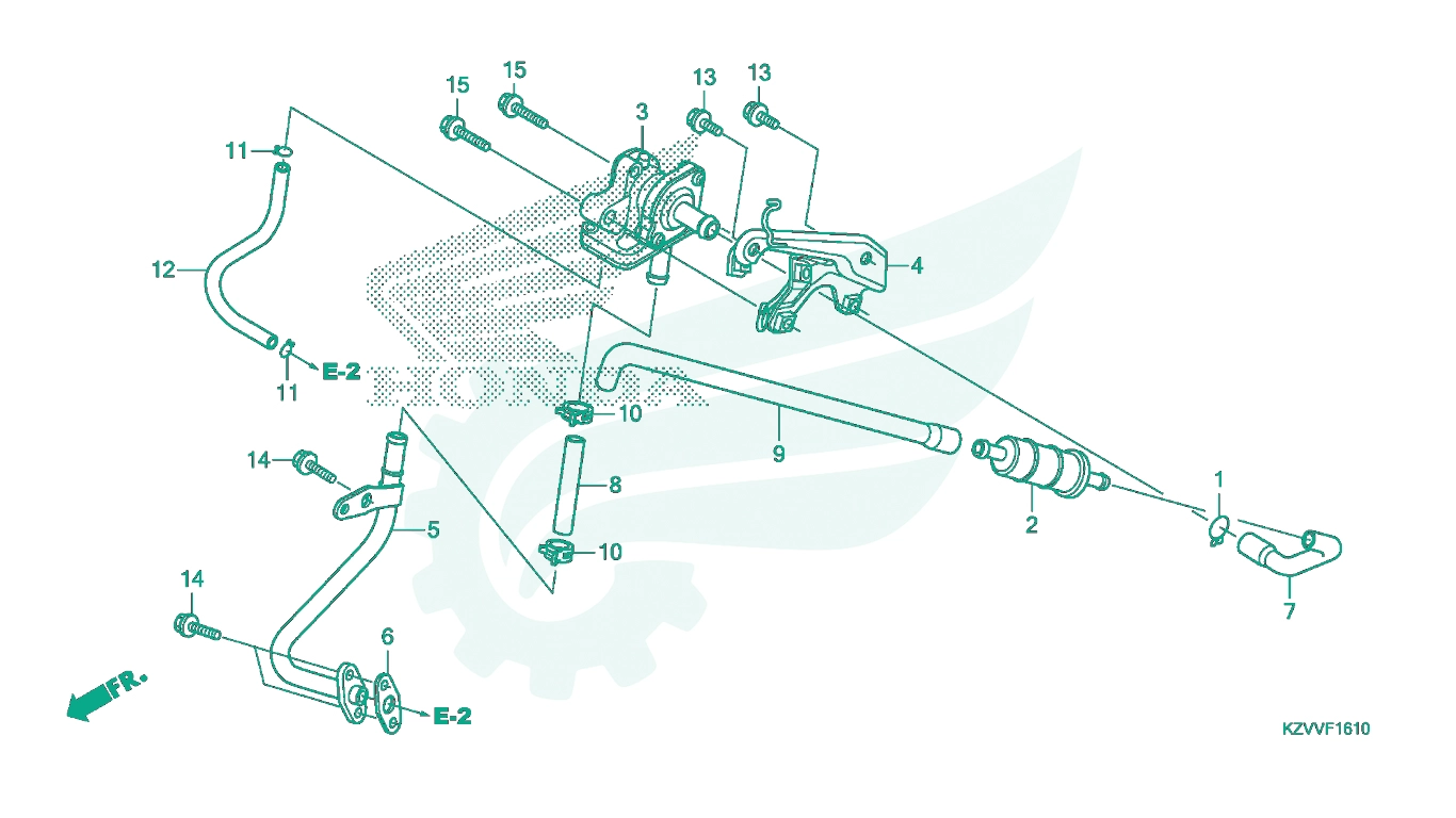 BỘ PHỤ TÙNG F - 16 - 10 CATALOGUE VAN HÚT KHÍ HONDA DREAM 110