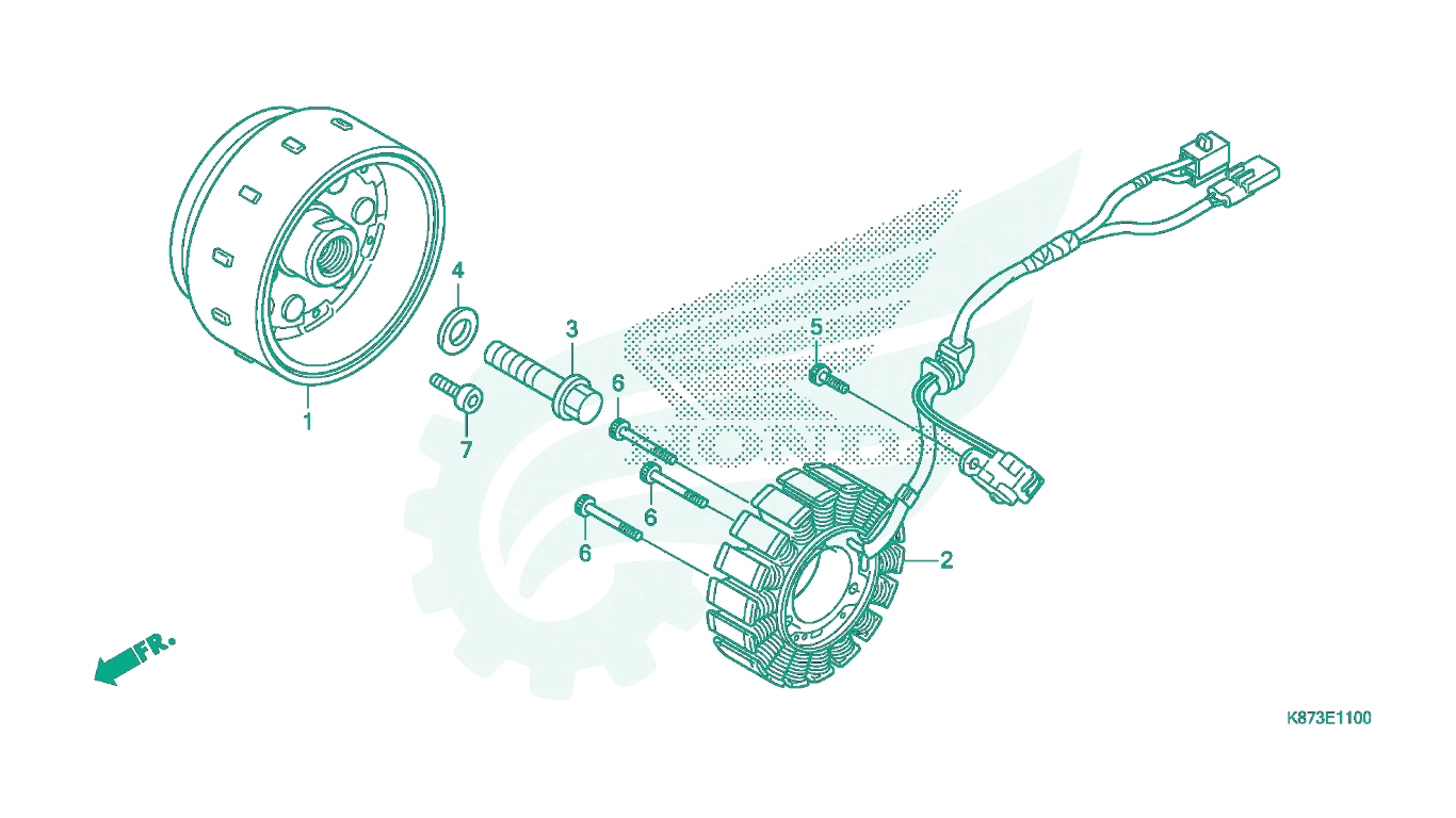 BỘ PHỤ TÙNG E - 11 CATALOGUE MÁY PHÁT ĐIỆN HONDA REBEL 300