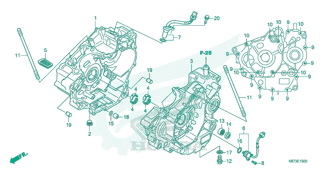 BỘ PHỤ TÙNG E - 15 CATALOGUE CÁCTE MÁY HONDA REBEL 300