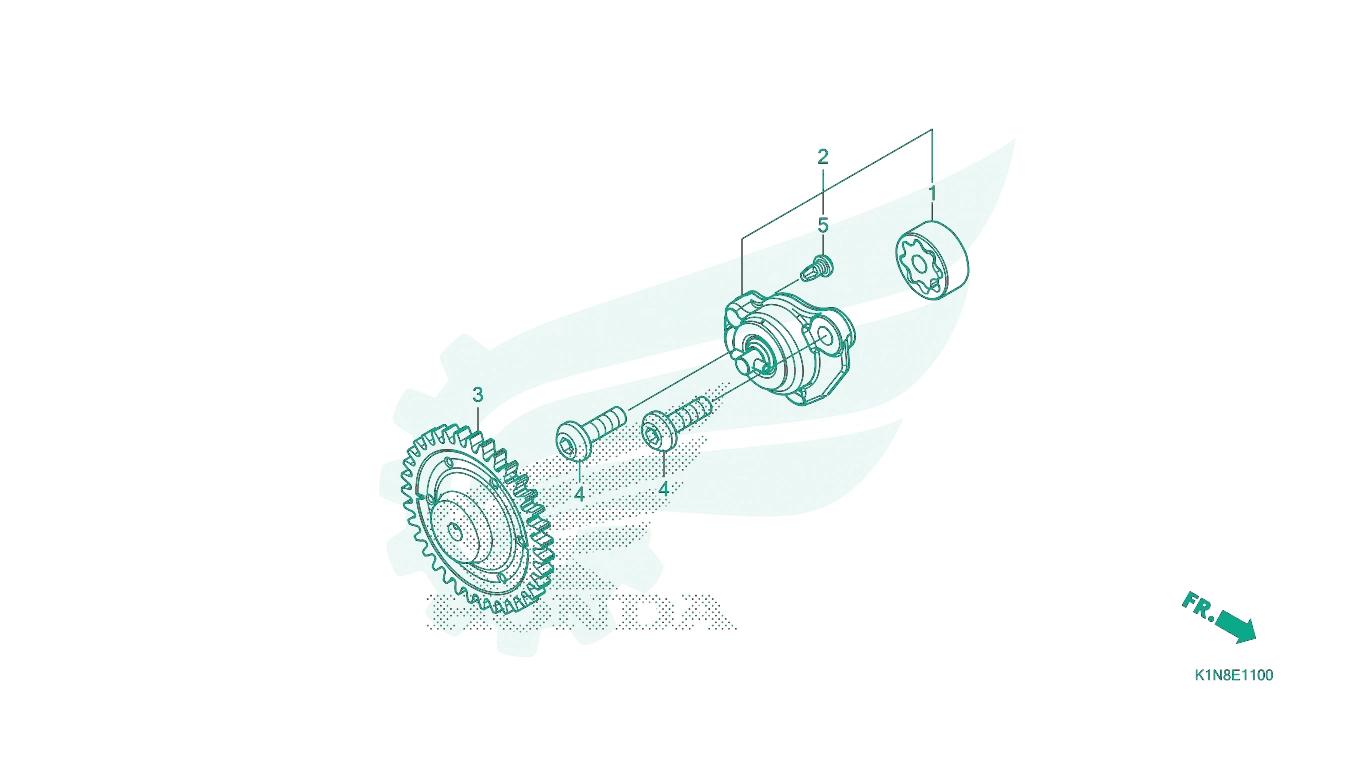 BỘ PHỤ TÙNG E - 11 CATALOGUE BƠM NHỚT HONDA SH MODE