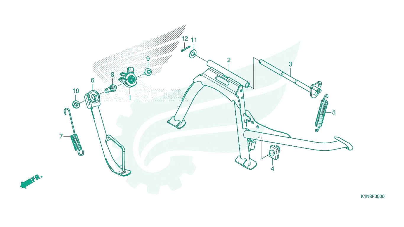 BỘ PHỤ TÙNG F - 35 CATALOGUE CHÂN CHỐNG HONDA SH MODE