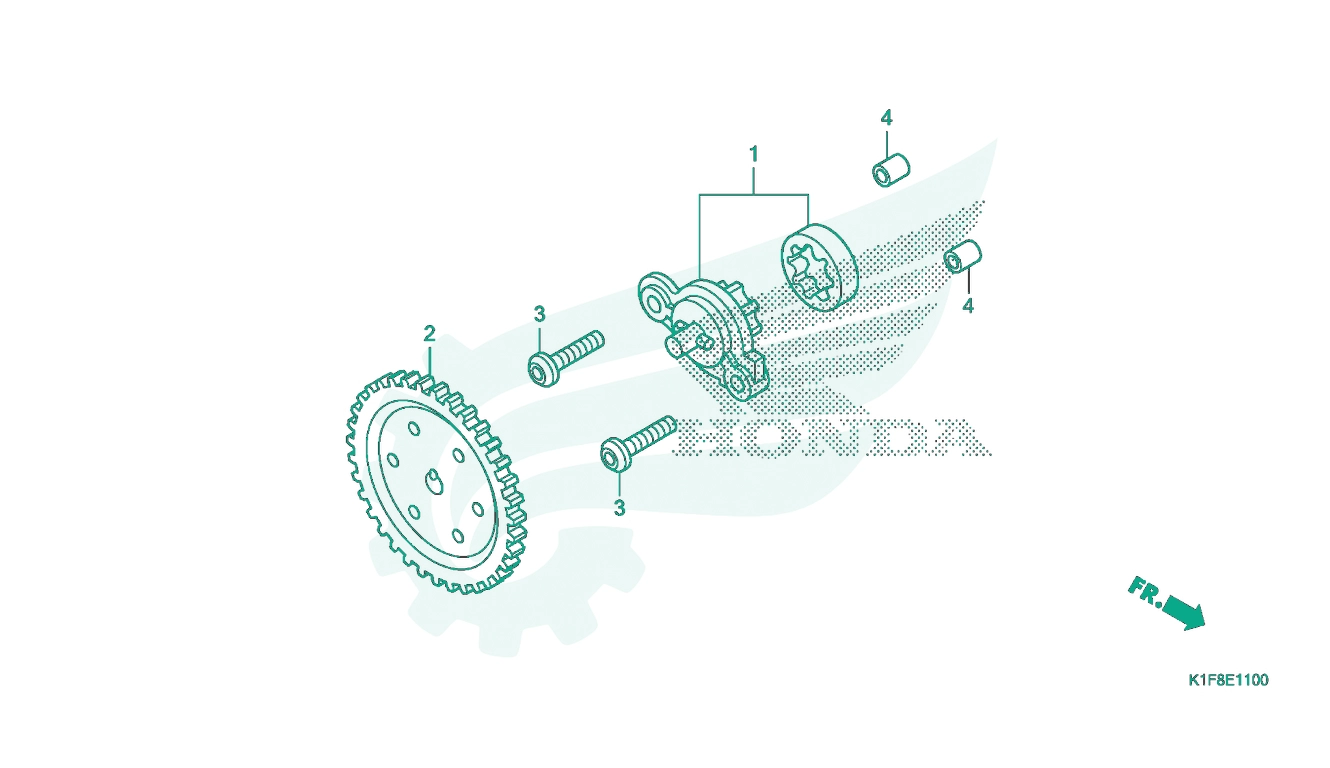 BỘ PHỤ TÙNG E - 11 CATALOGUE BƠM NHỚT HONDA AIR BLADE 125 - 150