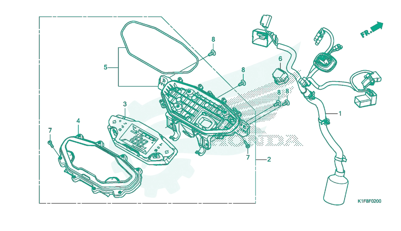 BỘ PHỤ TÙNG F - 2 CATALOGUE ĐỒNG HỒ HONDA AIR BLADE 125 - 150