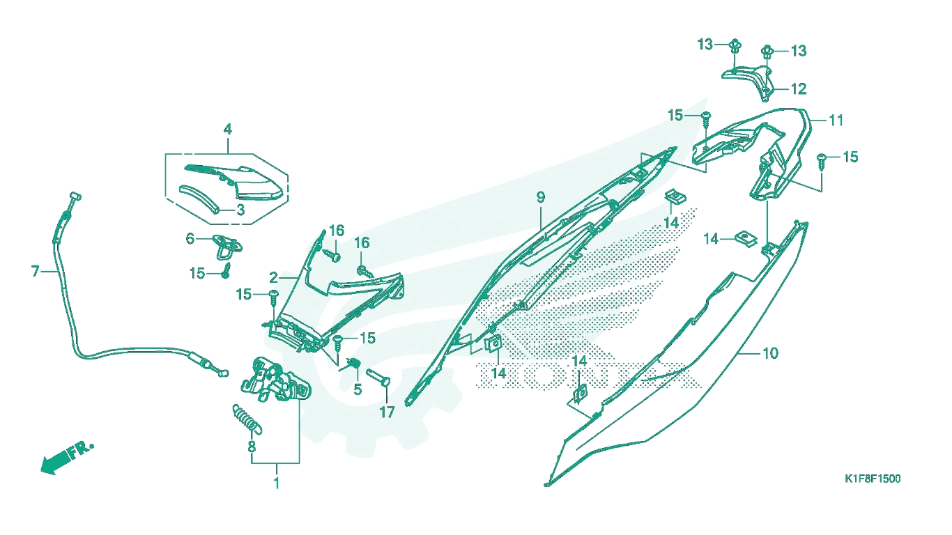 BỘ PHỤ TÙNG F - 15 CATALOGUE BỘ ỐP THÂN XE HONDA AIR BLADE 125 - 150