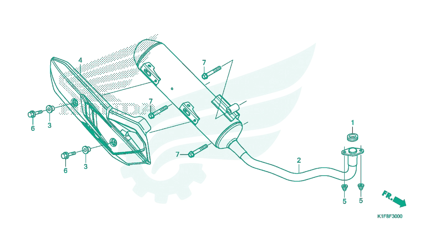 BỘ PHỤ TÙNG F - 30 CATALOGUE ỐNG XẢ - PÔ HONDA AIR BLADE 125 - 150