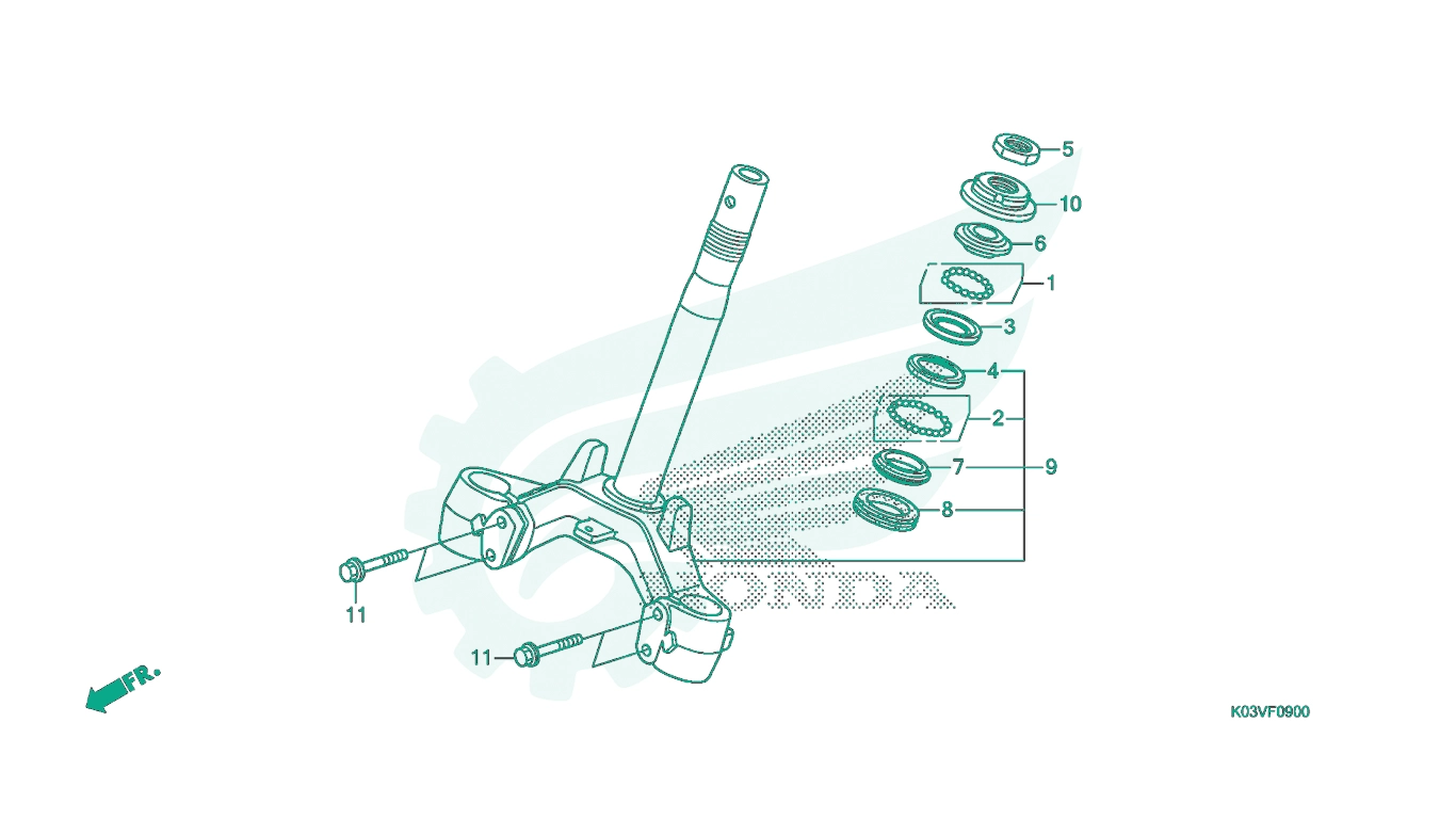BỘ PHỤ TÙNG F9 CATALOGUE CỔ LÁI HONDA WAVE 110 RSX