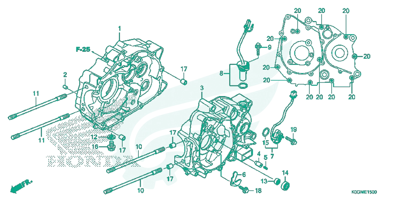 BỘ PHỤ TÙNG E - 15 CATALOGUE CÁCTE MÁY HONDA SUPER CUB C125