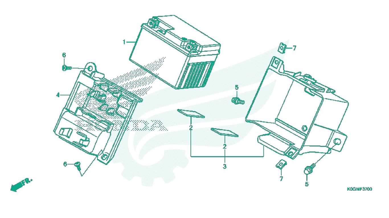 BỘ PHỤ TÙNG F - 37 CATALOGUE ẮC QUY HONDA SUPER CUB C125