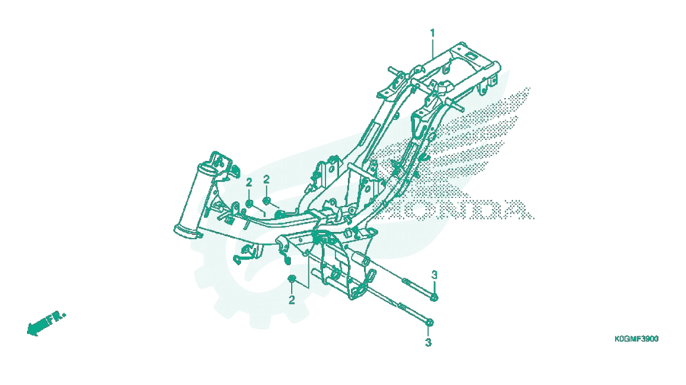 BỘ PHỤ TÙNG F - 39 CATALOGUE SƯỜN XE HONDA SUPER CUB C125