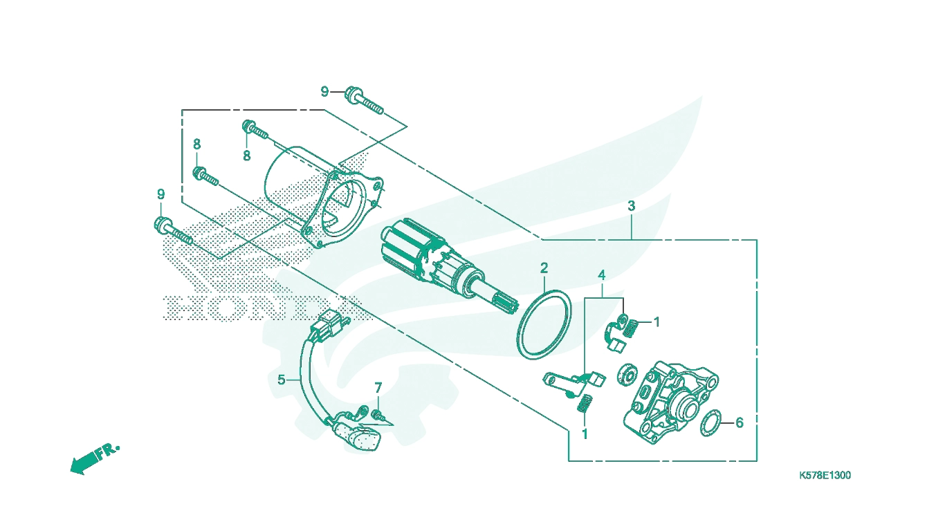 BỘ PHỤ TÙNG E13 CATALOGUE MÔ - TƠ ĐỀ HONDA BLADE 110