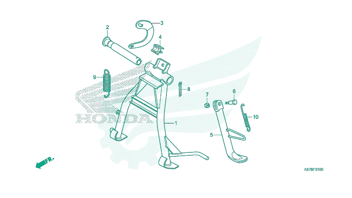 BỘ PHỤ TÙNG F31 CATALOGUE CHÂN CHỐNG HONDA BLADE 110