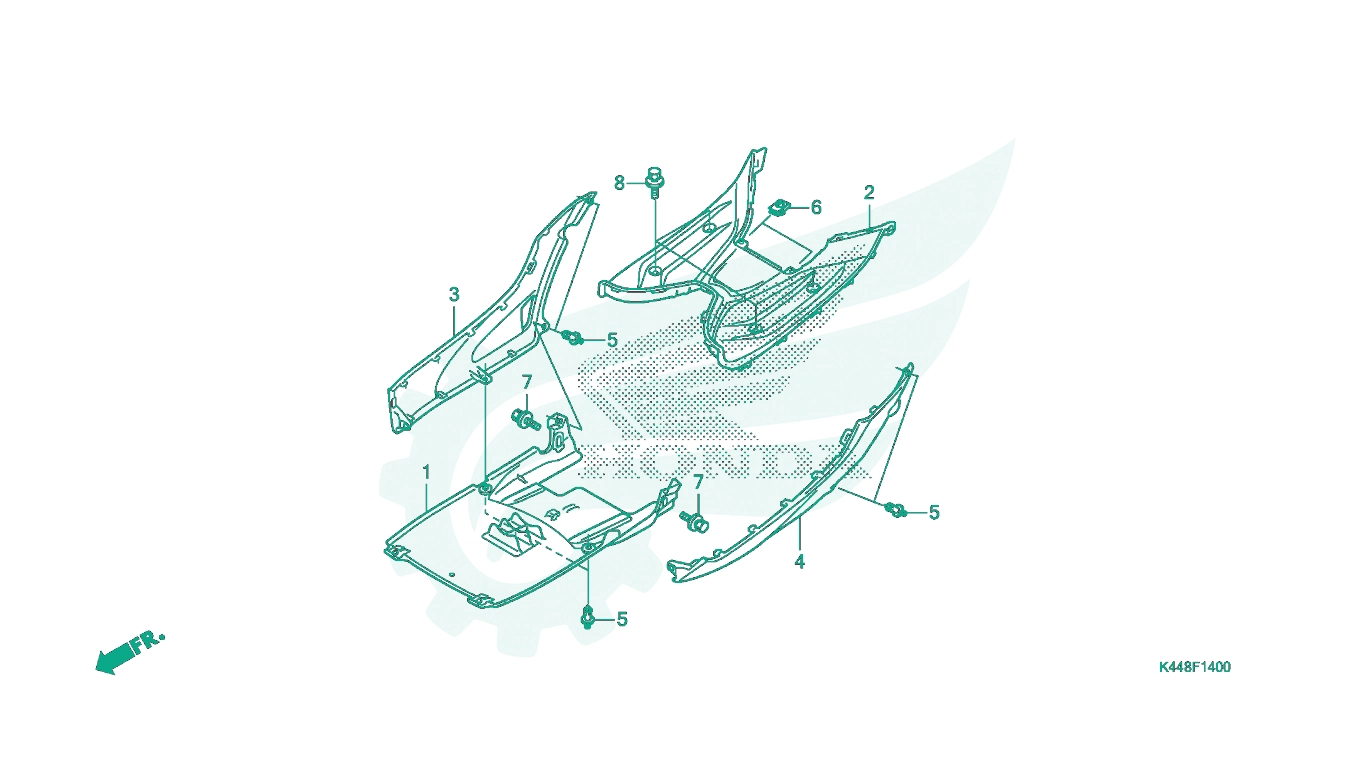 BỘ PHỤ TÙNG F14 CATALOGUE SÀN XE HONDA VISION 110