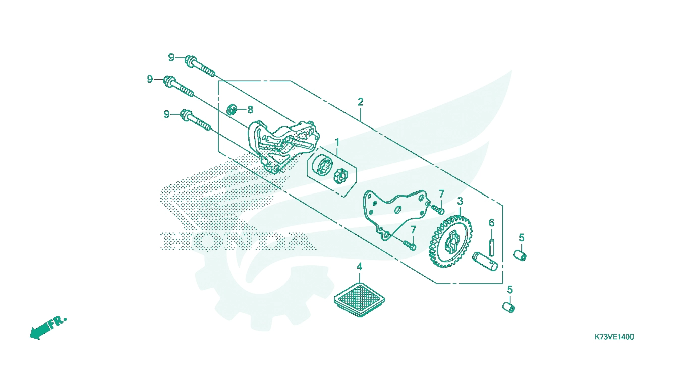 BỘ PHỤ TÙNG E14 CATALOGUE BƠM NHỚT HONDA FUTURE 125 FI