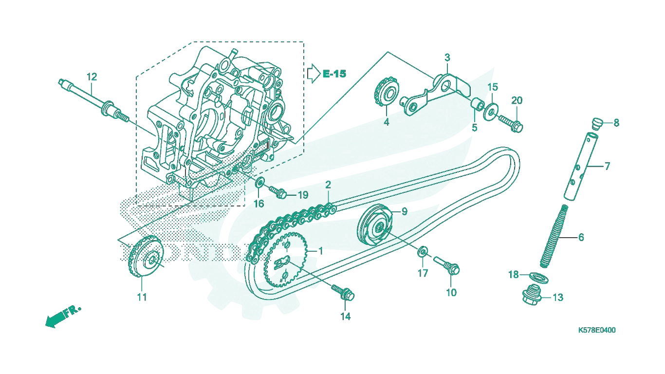 BỘ PHỤ TÙNG E4 CATALOGUE BỘ TĂNG CAM CAM HONDA BLADE 110