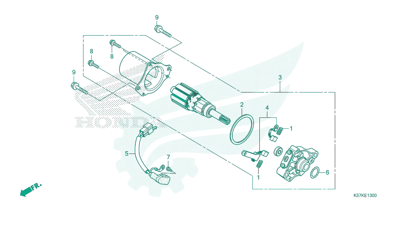 BỘ PHỤ TÙNG E13 CATALOGUE MÔ - TƠ ĐỀ HONDA BLADE 110