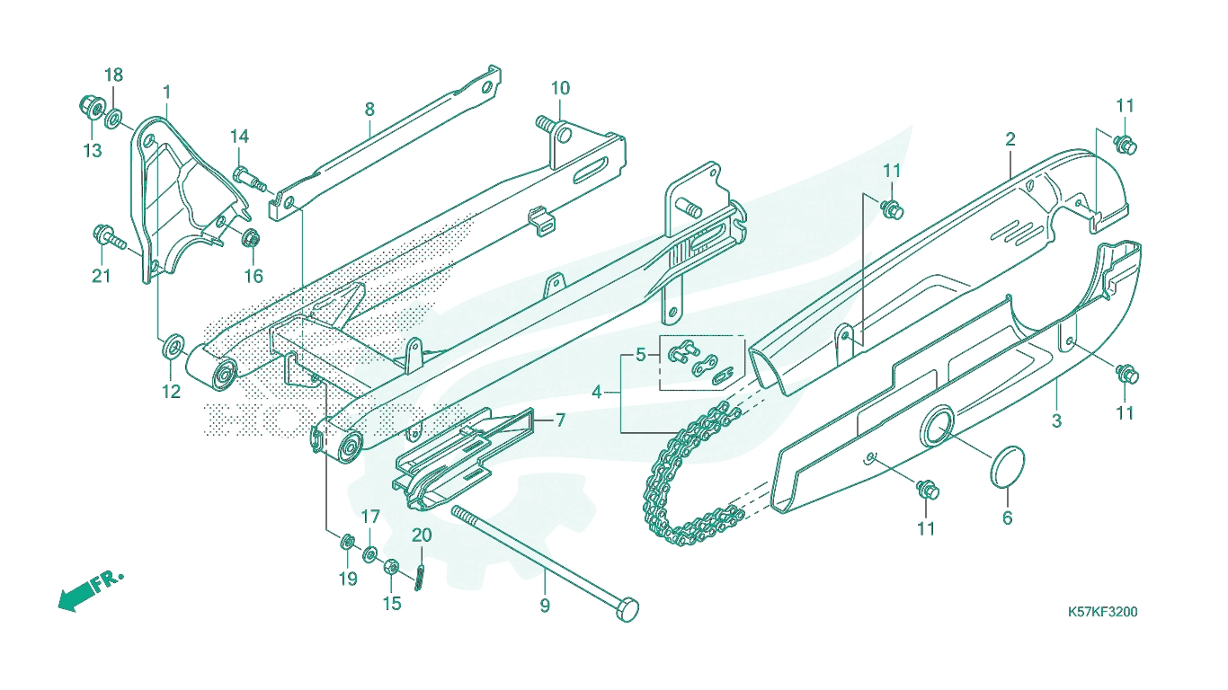 BỘ PHỤ TÙNG F32 CATALOGUE GẮP SAU HONDA BLADE 110