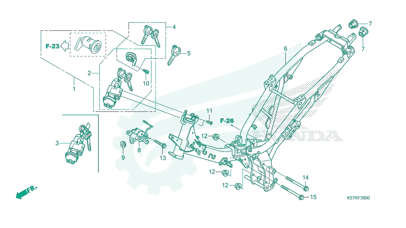 BỘ PHỤ TÙNG F39 CATALOGUE SƯỜN XE HONDA BLADE 110