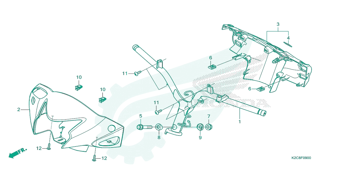 BỘ PHỤ TÙNG F9 CATALOGUE GHI ĐÔNG - ỐP GHI ĐÔNG HONDA VISION 110