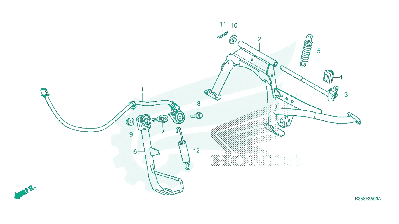 BỘ PHỤ TÙNG F - 35 CATALOGUE CHÂN CHỐNG HONDA PCX