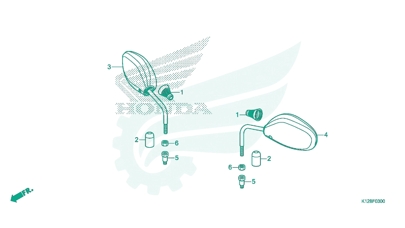 BỘ PHỤ TÙNG F - 3 CATALOGUE GƯƠNG HONDA LEAD 125