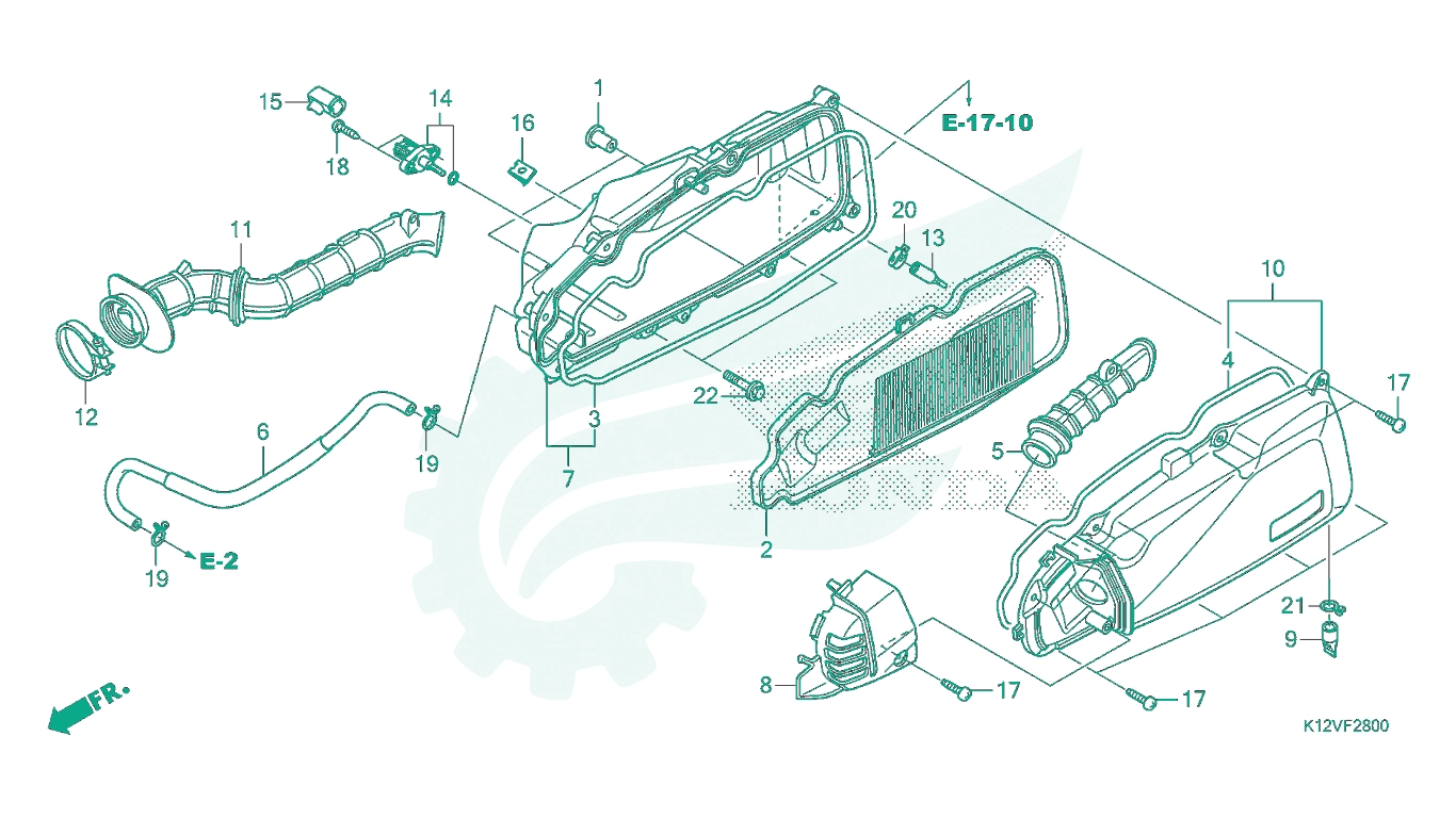 BỘ PHỤ TÙNG F - 28 CATALOGUE LỌC GIÓ HONDA LEAD 125