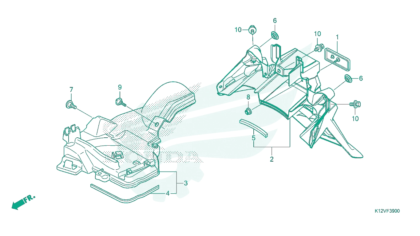 BỘ PHỤ TÙNG F - 39 CATALOGUE CHẮN BÙN SAU HONDA LEAD 125