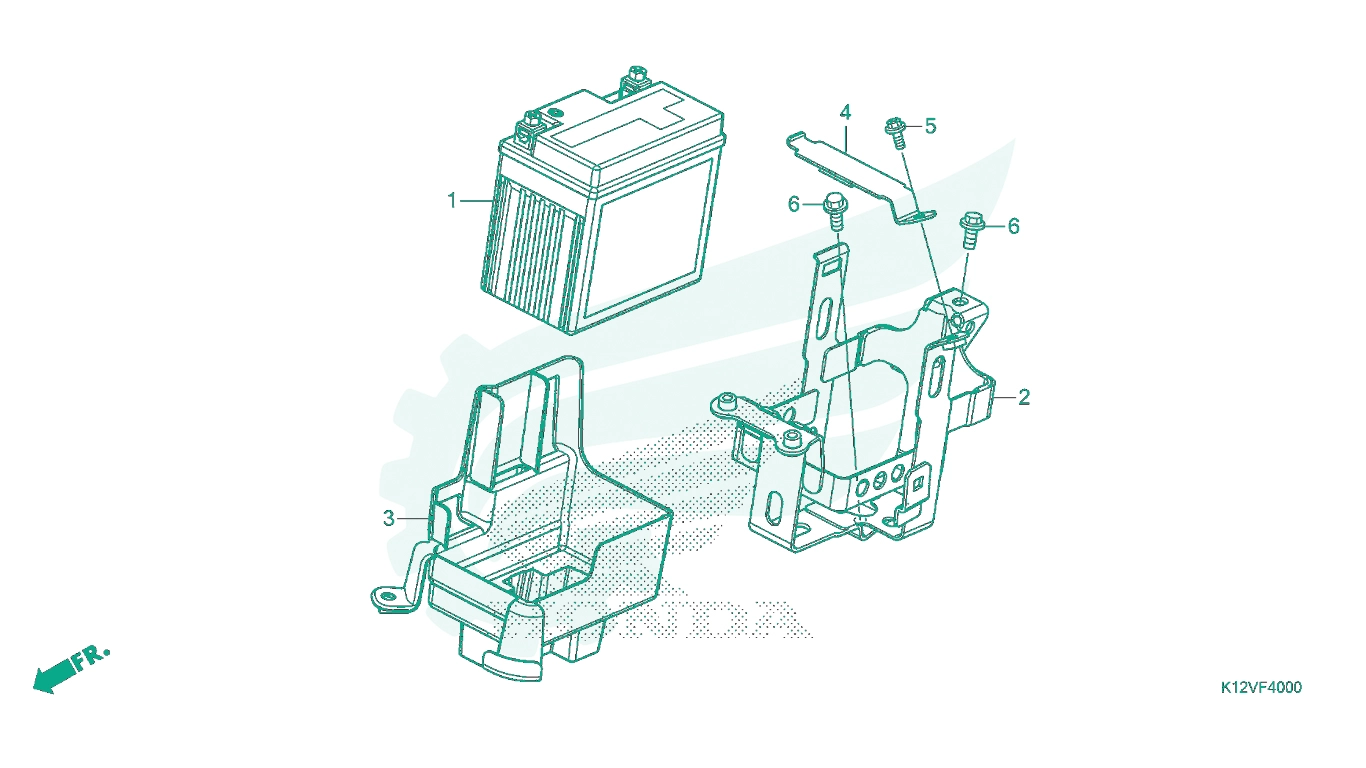 BỘ PHỤ TÙNG F - 40 CATALOGUE BÌNH ĐIỆN HONDA LEAD 125