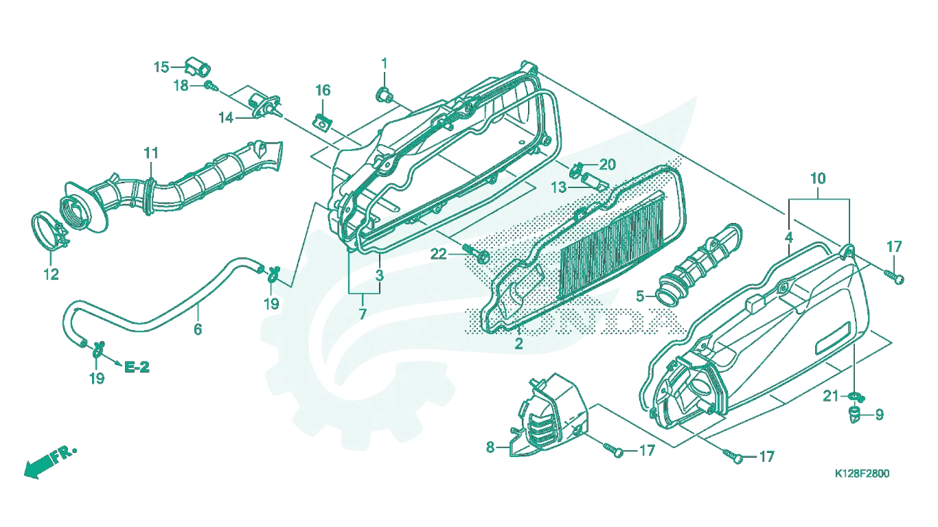 BỘ PHỤ TÙNG F - 28 CATALOGUE LỌC GIÓ HONDA LEAD 125