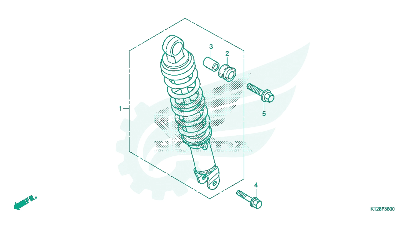 BỘ PHỤ TÙNG F - 36 CATALOGUE GIẢM XÓC SAU HONDA LEAD 125