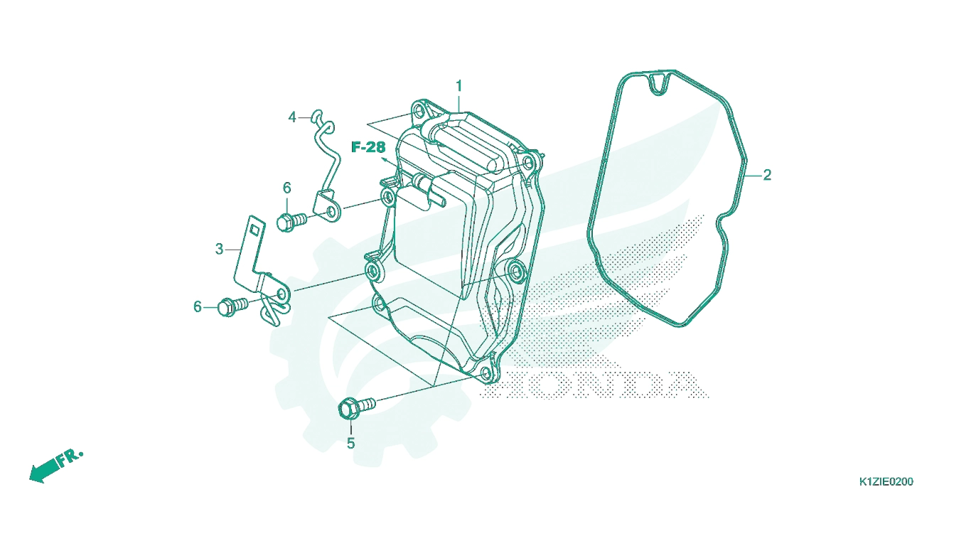 BỘ PHỤ TÙNG E - 2 CATALOGUE NẮP ĐẦU XY LANH HONDA PCX 160 K1Z (2021+)
