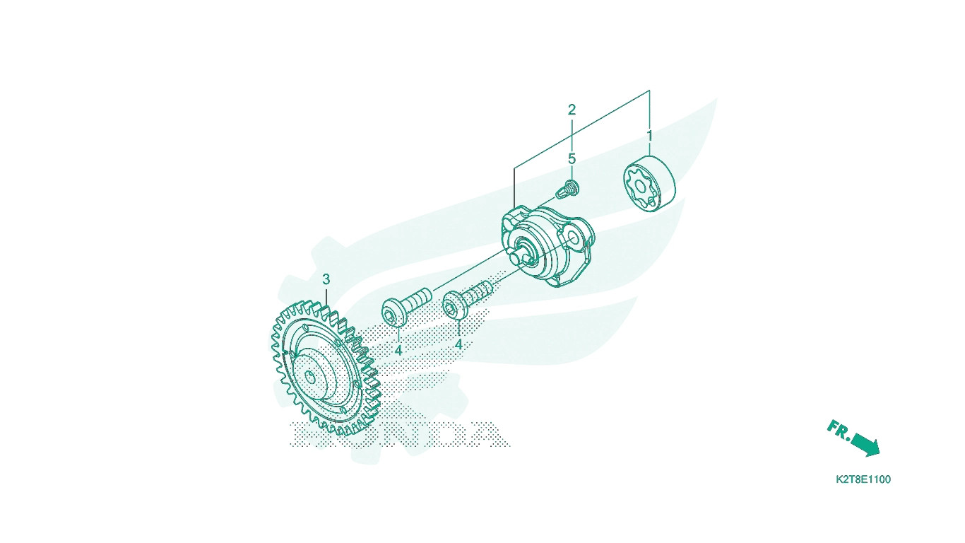 BỘ PHỤ TÙNG E - 11 CATALOGUE BƠM NHỚT HONDA LEAD 125 (2022+)