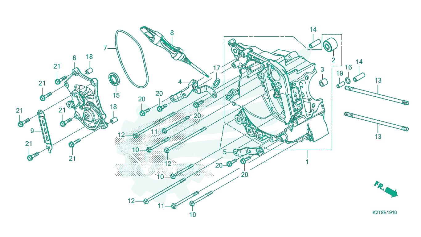 BỘ PHỤ TÙNG E - 19 - 10 CATALOGUE CÁCTE MÁY BÊN PHẢI HONDA LEAD 125 (2022+)