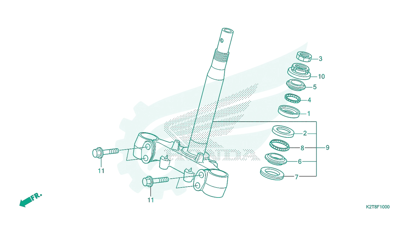 BỘ PHỤ TÙNG F - 10 CATALOGUE CỔ LÁI HONDA LEAD 125 (2022+)