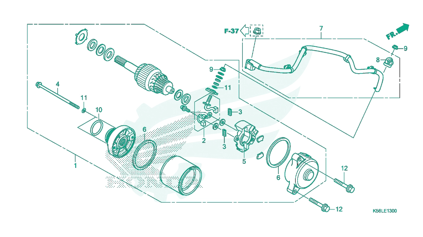 BỘ PHỤ TÙNG E - 13 CATALOGUE MÔ - TƠ ĐỀ HONDA CATALOGUE WINNER X (2022+) (K2P)