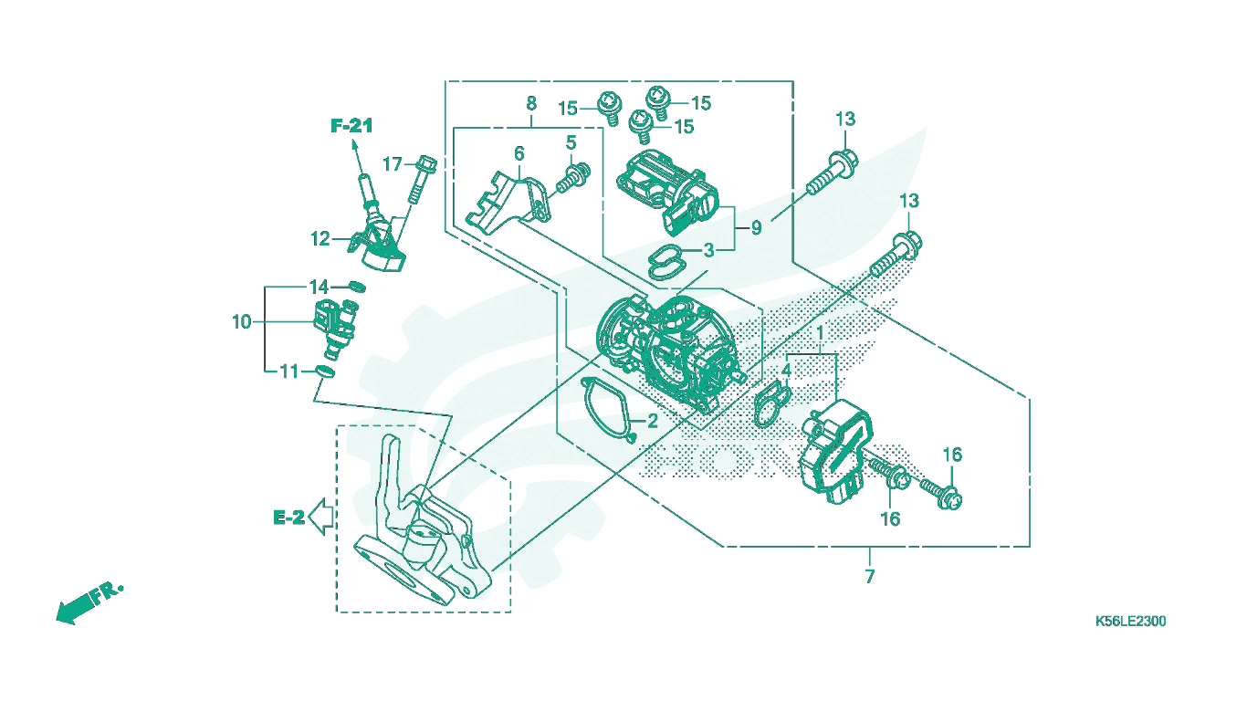 BỘ PHỤ TÙNG E - 23 CATALOGUE CỤM BƯỚM GA HONDA CATALOGUE WINNER X (2022+) (K2P)