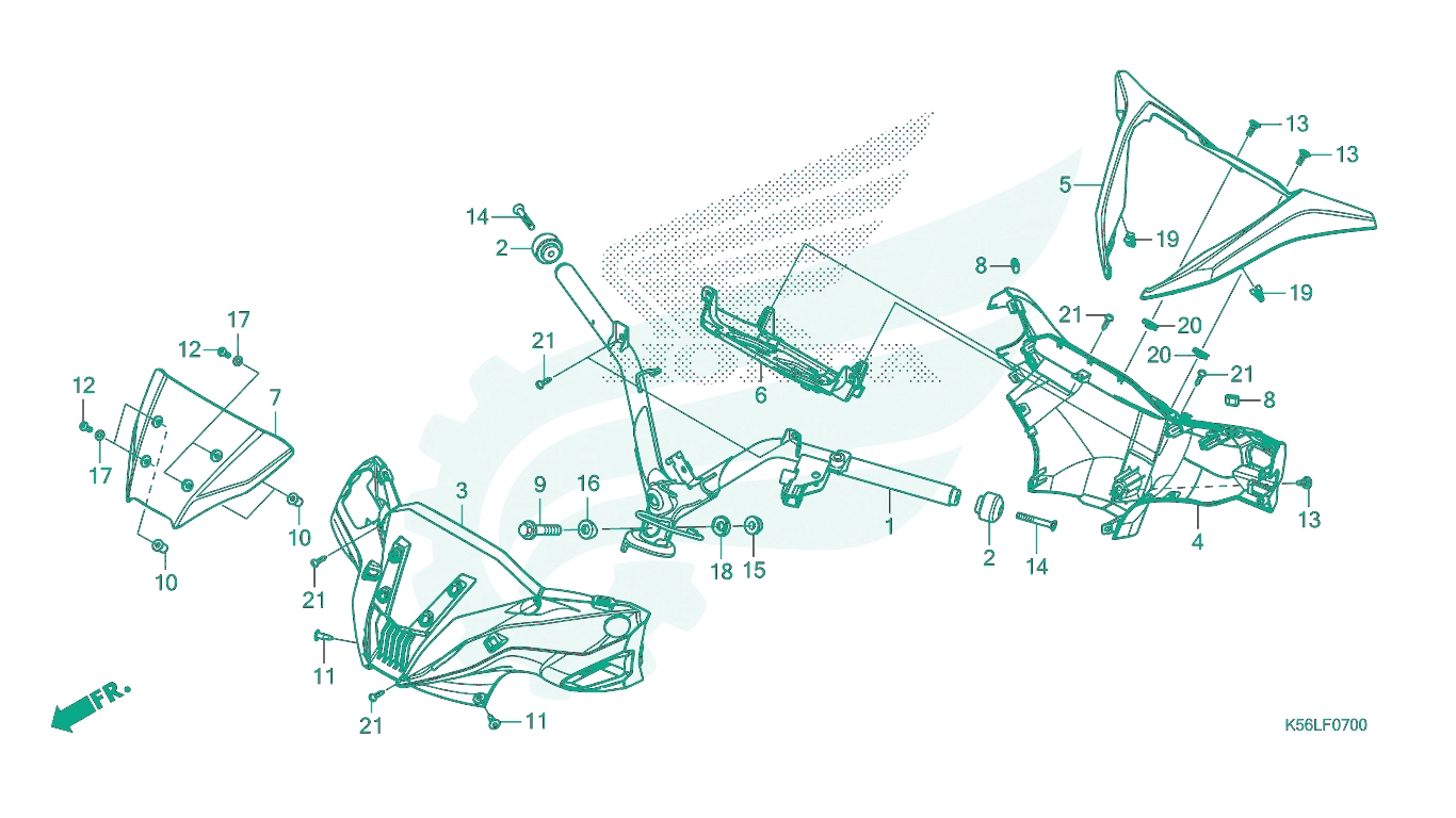 BỘ PHỤ TÙNG F - 7 CATALOGUE GHI ĐÔNG / ỐP GHI ĐÔNG (FS150FL / M, FS150FAL / M) HONDA CATALOGUE WINNER X (2022+) (K2P)