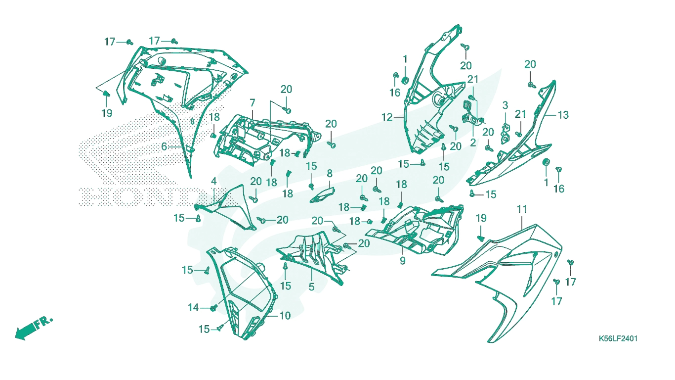 BỘ PHỤ TÙNG F - 24 - 1 CATALOGUE ỐP HÔNG (FS150FN, FS150FAN) HONDA CATALOGUE WINNER X (2022+) (K2P)